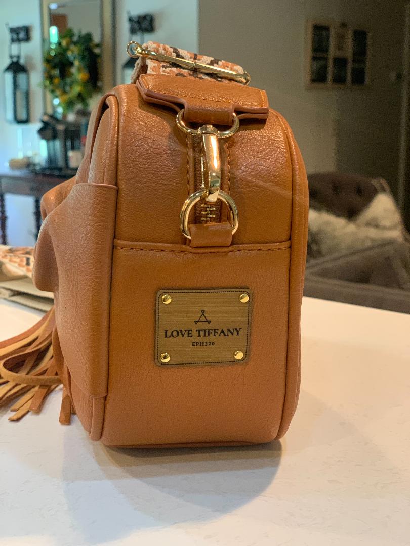 MIRIAM CROSSBODY BOW BAG - CAMEL