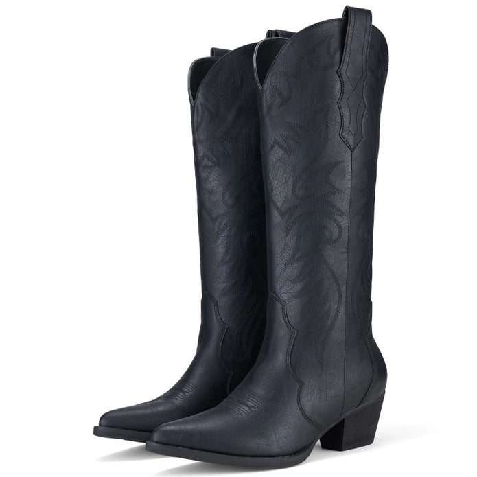 "Classy Cowgirl" Knee-High Western Boots