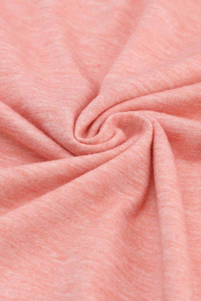 Stripe Colorblock Long Sleeve Shirt: L / Rose Gold