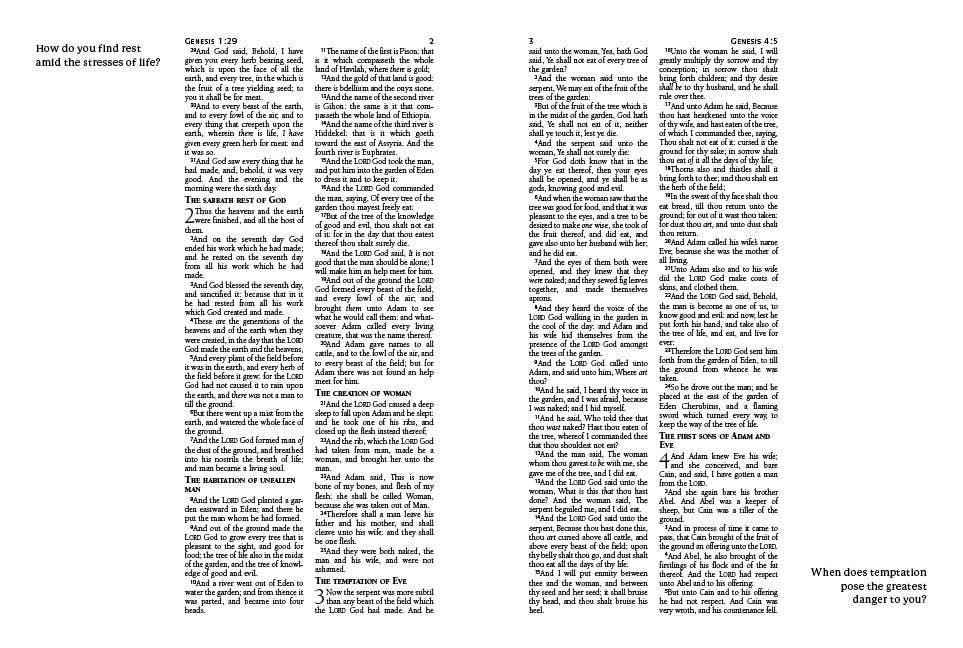 Personal Reflections KJV Bible with Prompts