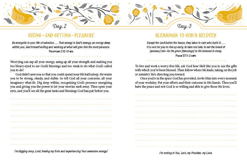 Worry Less, Pray More: A Daily Devotional Journal