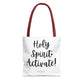 "Holy Spirit Activate" Tote Bag | Jesus Collection by Love Tiffany