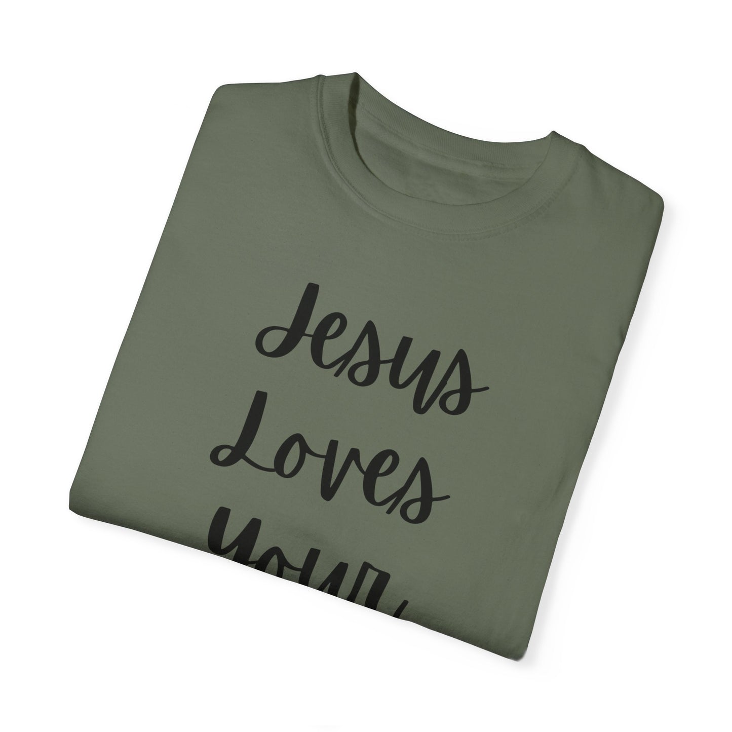 "Jesus Loves Your Face" Ladies Comfort Colors T-Shirt | Jesus Collection by Love Tiffany