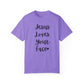 "Jesus Loves Your Face" Ladies Comfort Colors T-Shirt | Jesus Collection by Love Tiffany
