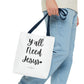 "Y'all Need Jesus" Tote Bag | Jesus Collection by Love Tiffany