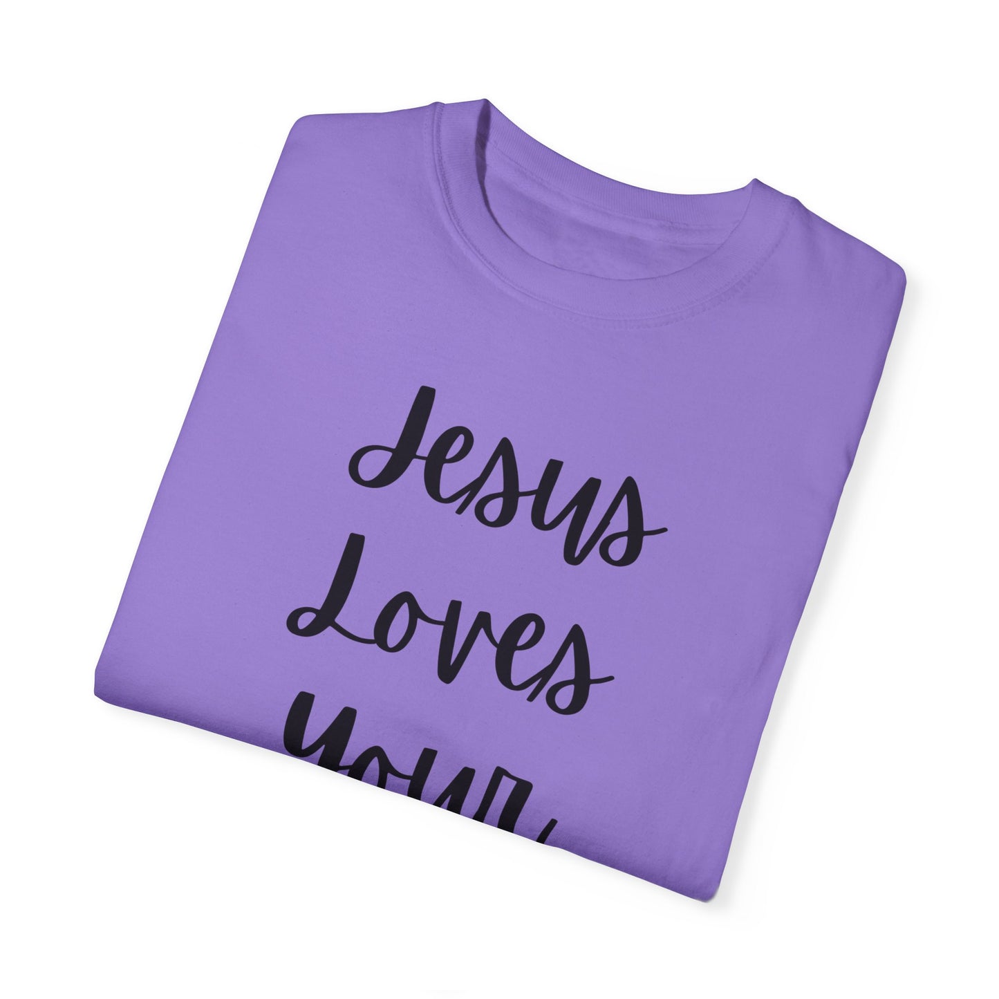 "Jesus Loves Your Face" Ladies Comfort Colors T-Shirt | Jesus Collection by Love Tiffany