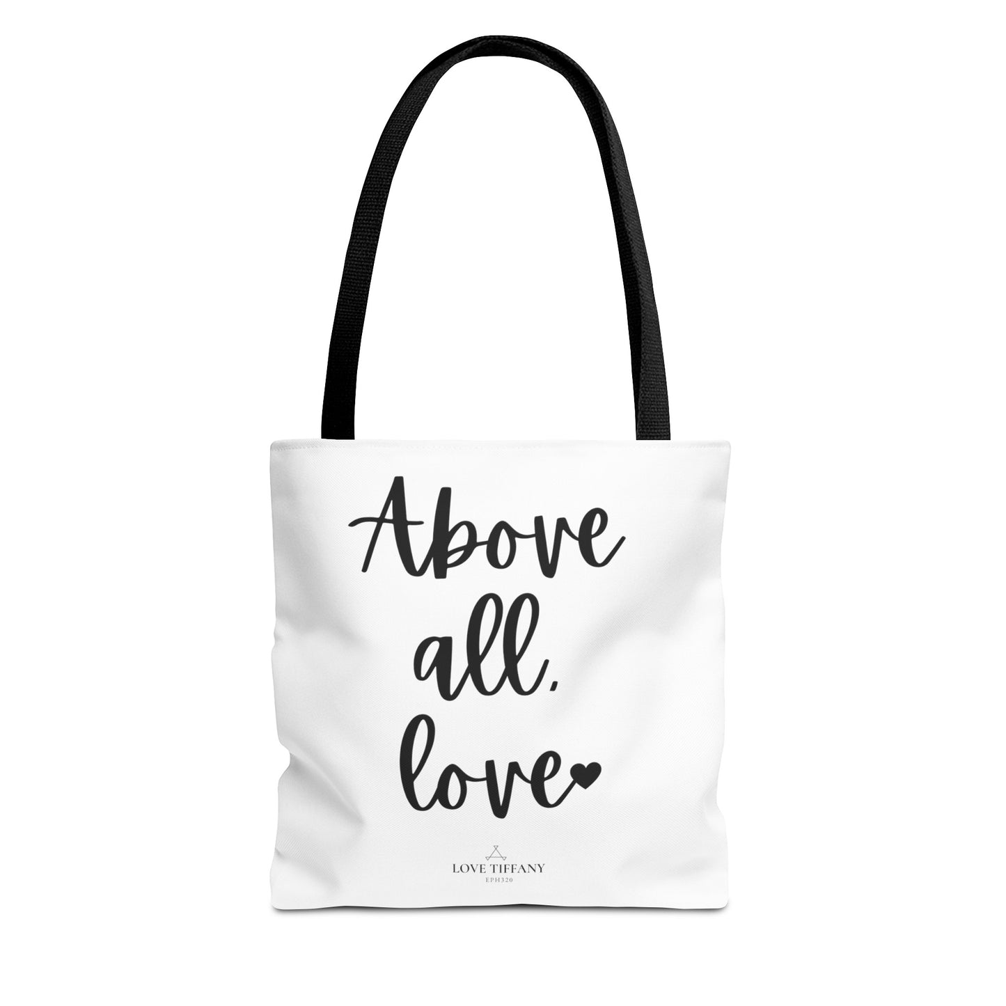 "Above All, Love" Tote Bag | Jesus Collection by Love Tiffany