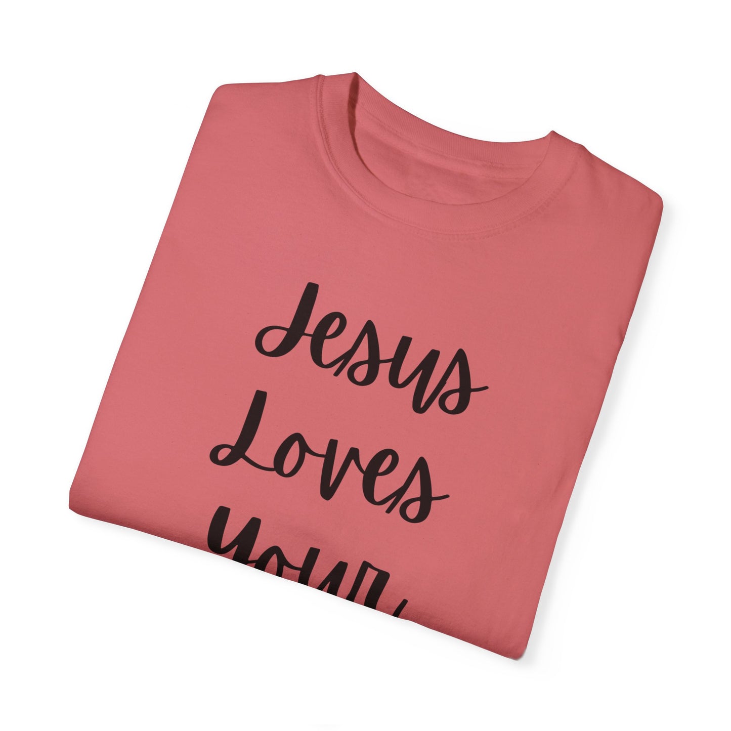 "Jesus Loves Your Face" Ladies Comfort Colors T-Shirt | Jesus Collection by Love Tiffany