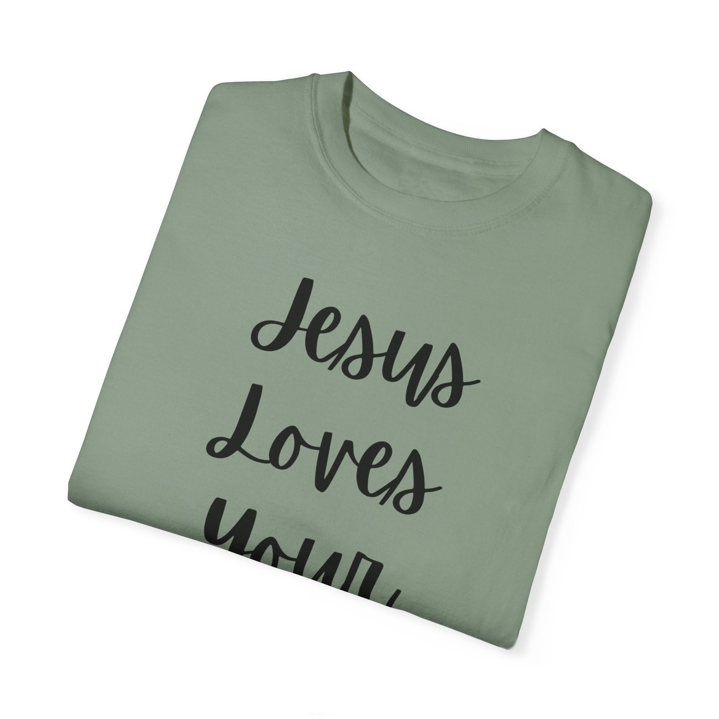 "Jesus Loves Your Face" Ladies Comfort Colors T-Shirt | Jesus Collection by Love Tiffany