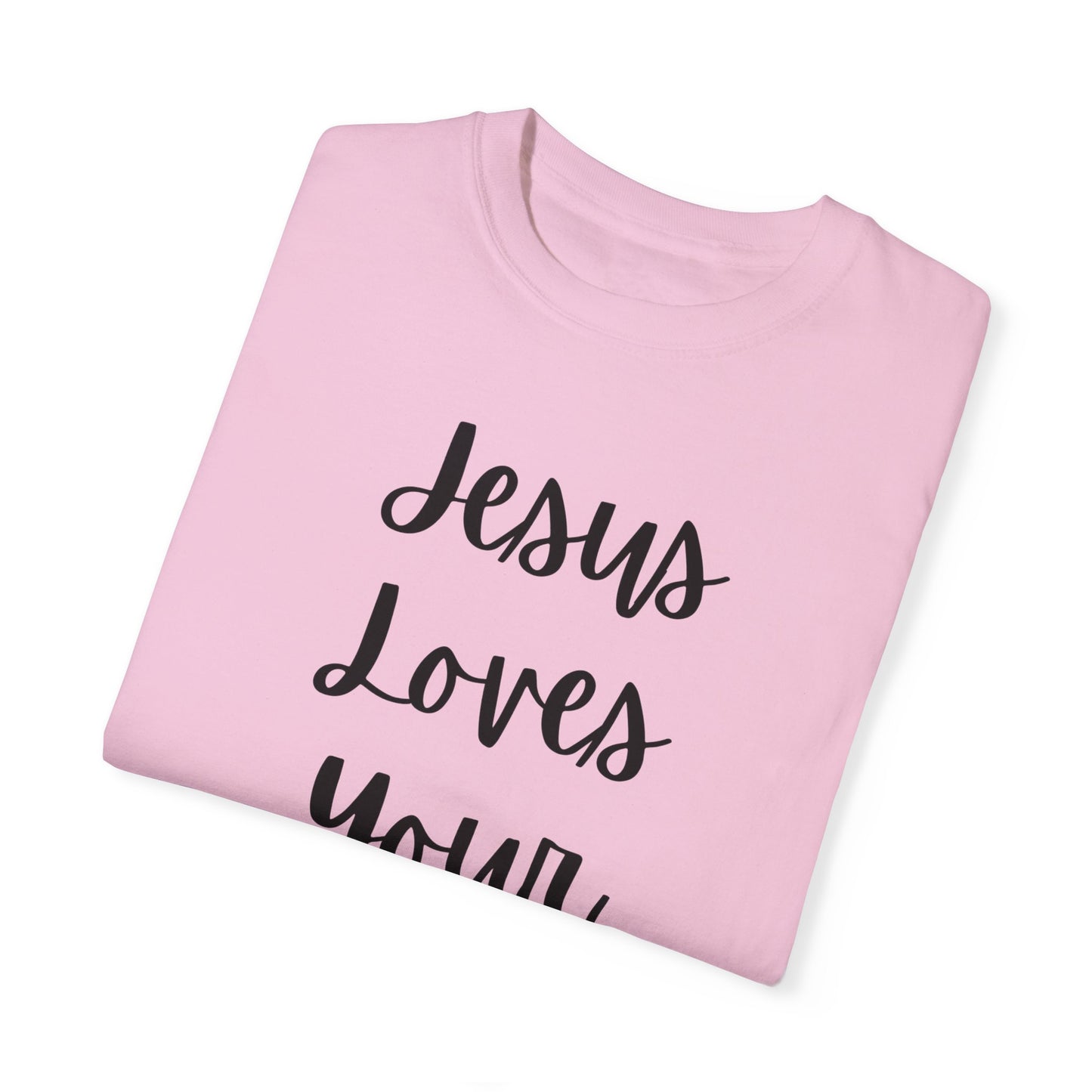 "Jesus Loves Your Face" Ladies Comfort Colors T-Shirt | Jesus Collection by Love Tiffany