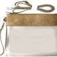 AD200T Game Day Clear Crossbody Bag/Clutch: Leopard