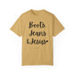 "Boots, Jeans & Jesus" Ladies Comfort Colors T-Shirt | Jesus Collection by Love Tiffany