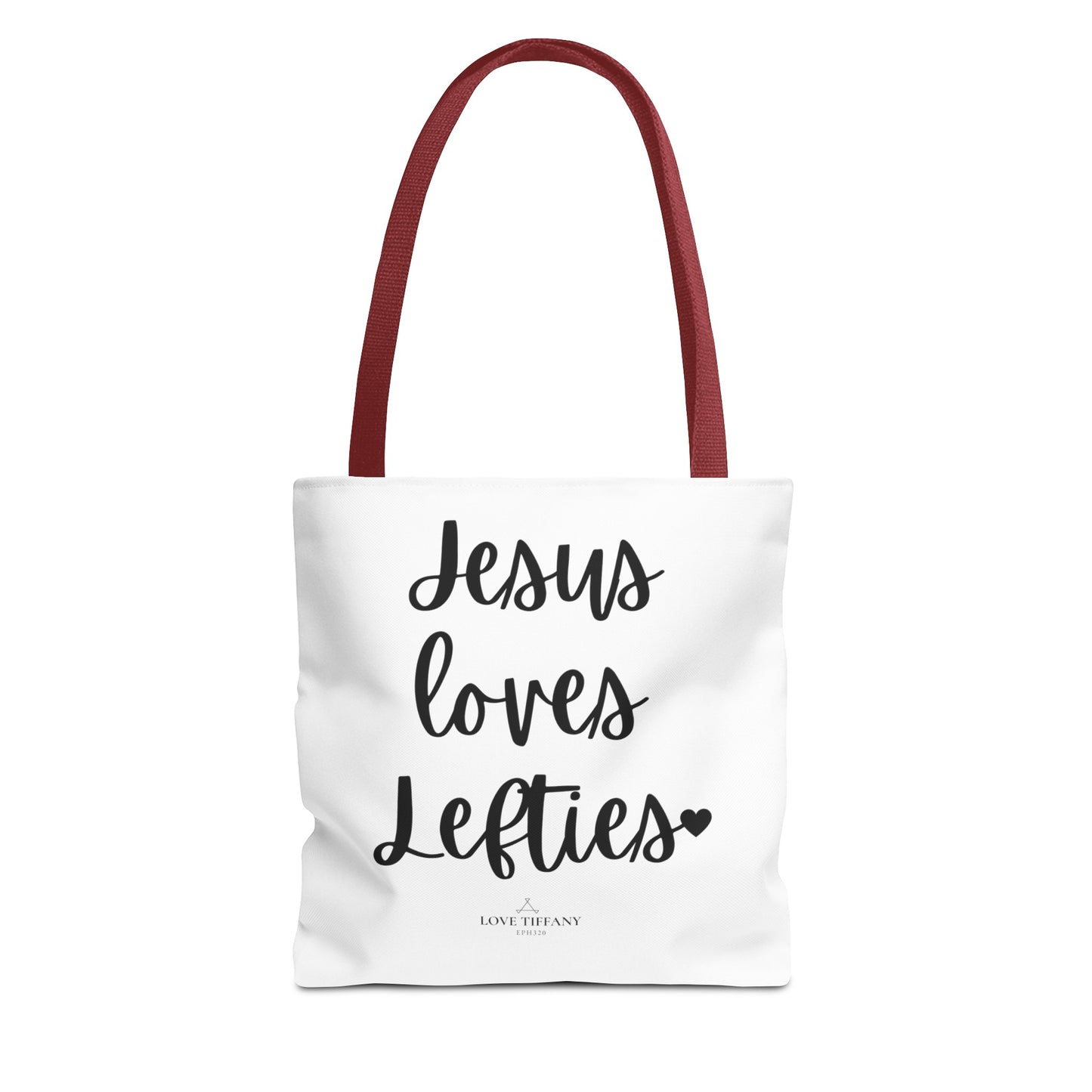 "Jesus Loves Lefties" Tote Bag | Jesus Collection by Love Tiffany