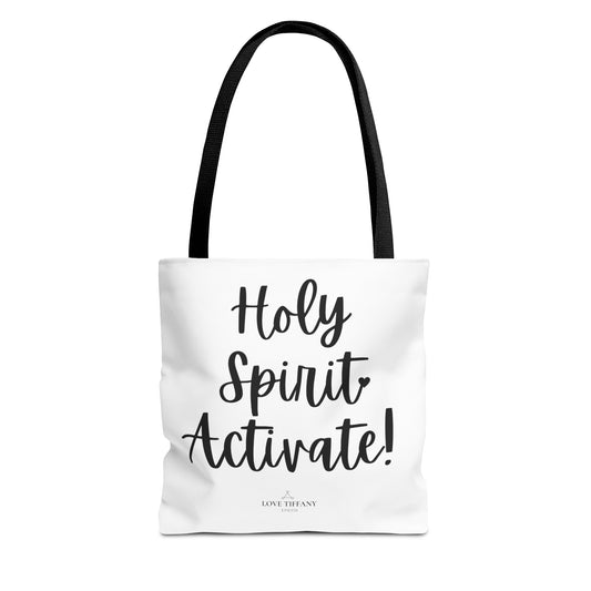 "Holy Spirit Activate" Tote Bag | Jesus Collection by Love Tiffany