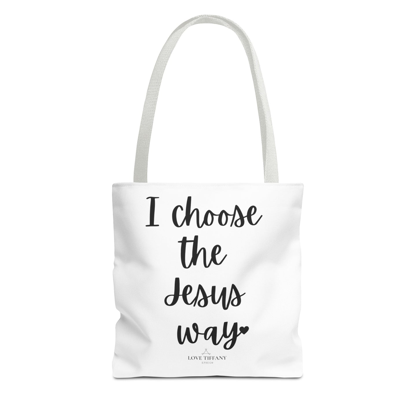"I Choose the Jesus Way" Tote Bag | Jesus Collection by Love Tiffany
