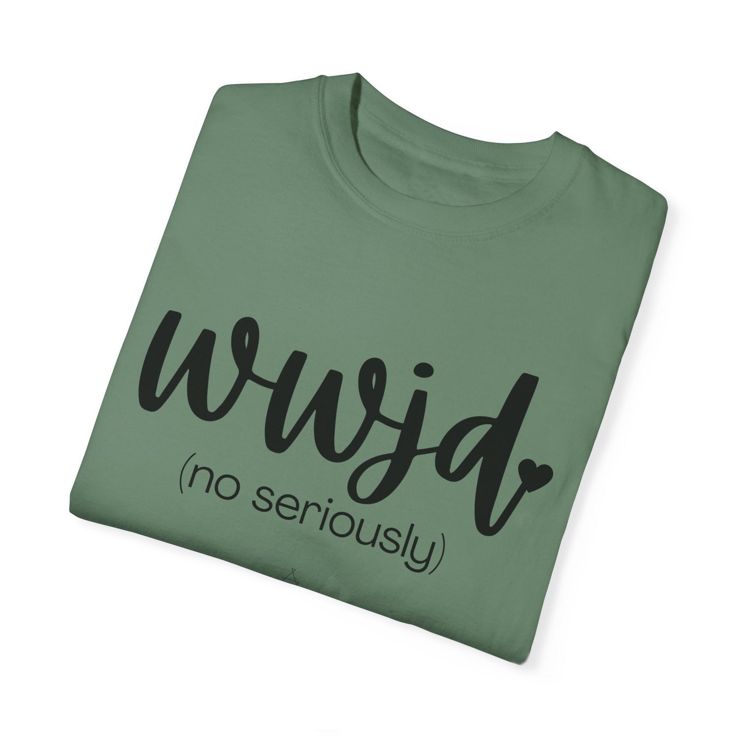 "WWJD No Seriously" Ladies Comfort Colors T-Shirt | Jesus Collection by Love Tiffany
