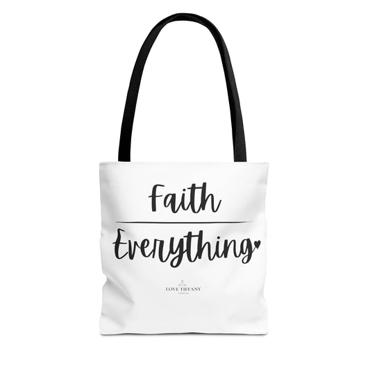 "Faith (Over) Everything" Tote Bag | Jesus Collection by Love Tiffany
