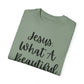 "Jesus What A Beautiful Name" Ladies Comfort Colors T-Shirt | Jesus Collection by Love Tiffany