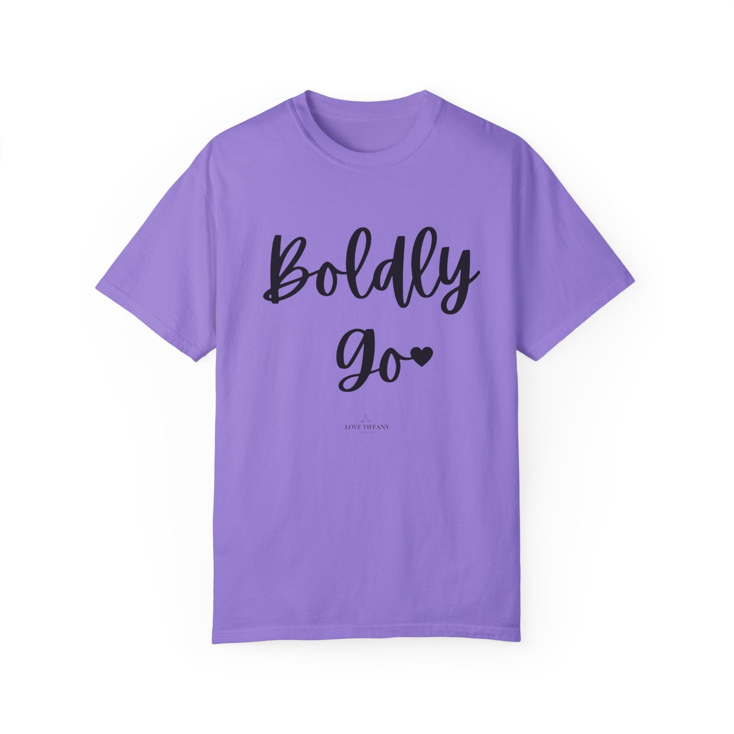 "Boldly Go" Ladies Comfort Colors T-Shirt | Jesus Collection by Love Tiffany