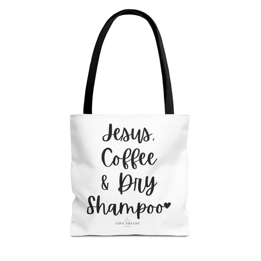Jesus, Coffee & Dry Shampoo" Tote Bag | Jesus Collection by Love Tiffany