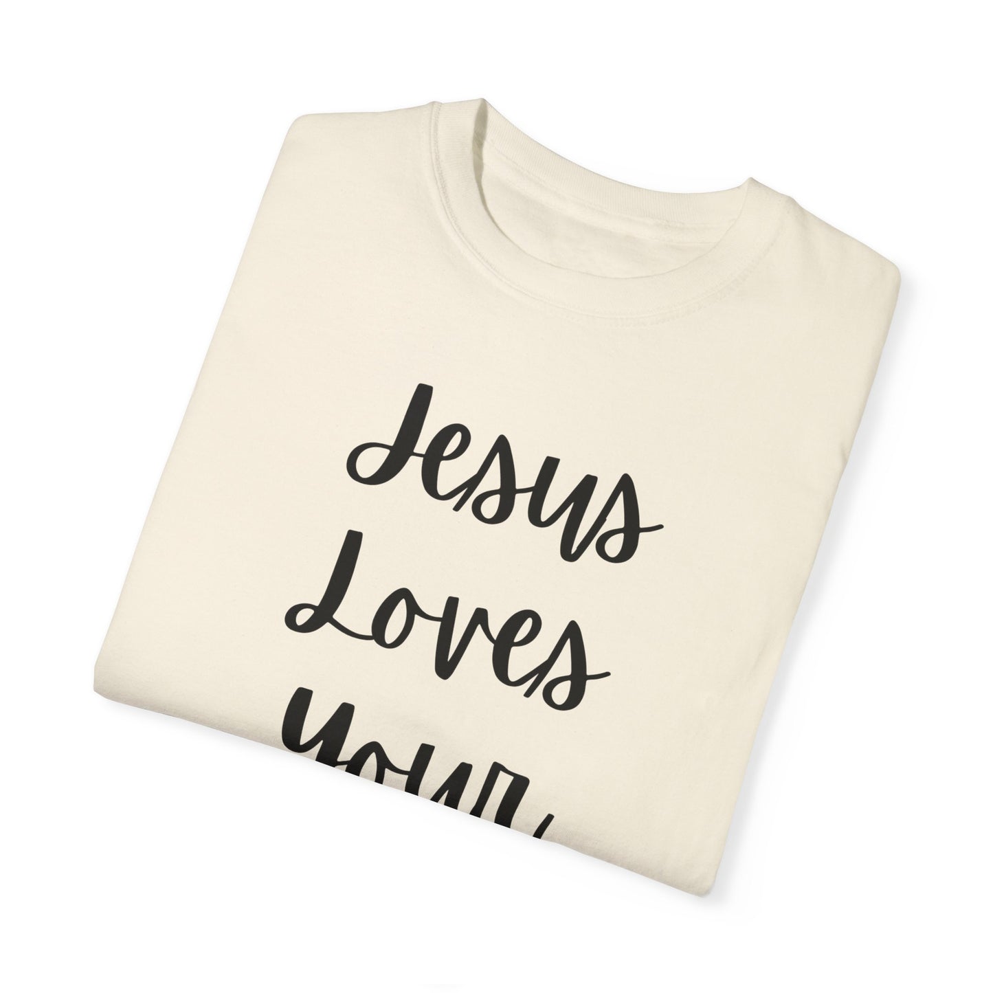 "Jesus Loves Your Face" Ladies Comfort Colors T-Shirt | Jesus Collection by Love Tiffany