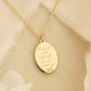 Strength + Dignity are Her Clothing Necklace, Proverbs 31:25: Yellow Gold