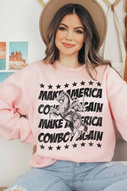 MAKE AMERICA COWBOY AGAIN GRAPHIC SWEATSHIRT