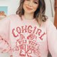 COWGIRL WILD WEST SWEATSHIRT PLUS SIZE