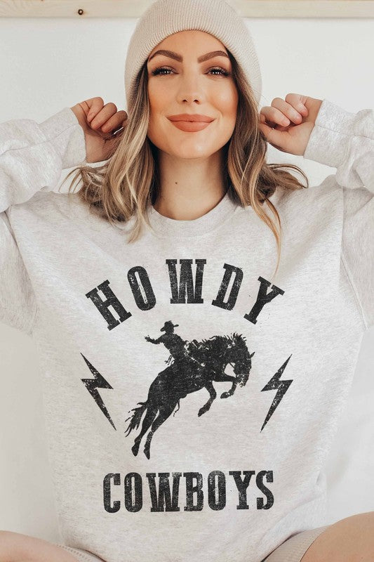 HOWDY COWBOYS SWEATSHIRT PLUS SIZE