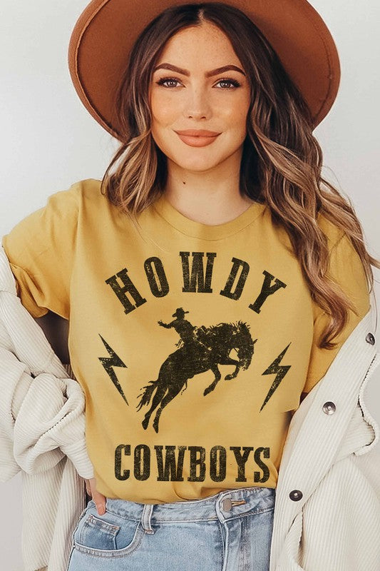 HOWDY COWBOYS GRAPHIC TEE