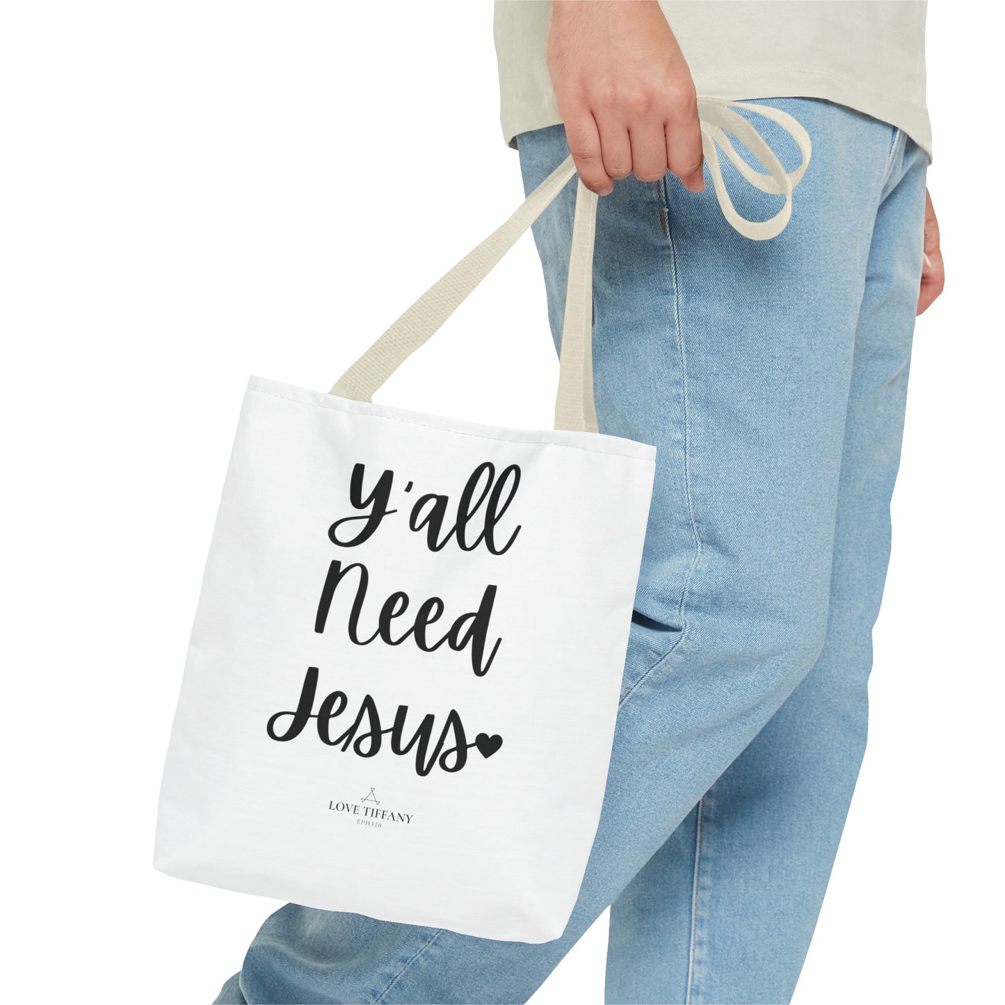 "Y'all Need Jesus" Tote Bag | Jesus Collection by Love Tiffany