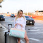 Duffle Bag - Wifey  (modern cream/blue)