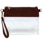 AD200T Game Day Clear Crossbody Bag/Clutch: Leopard