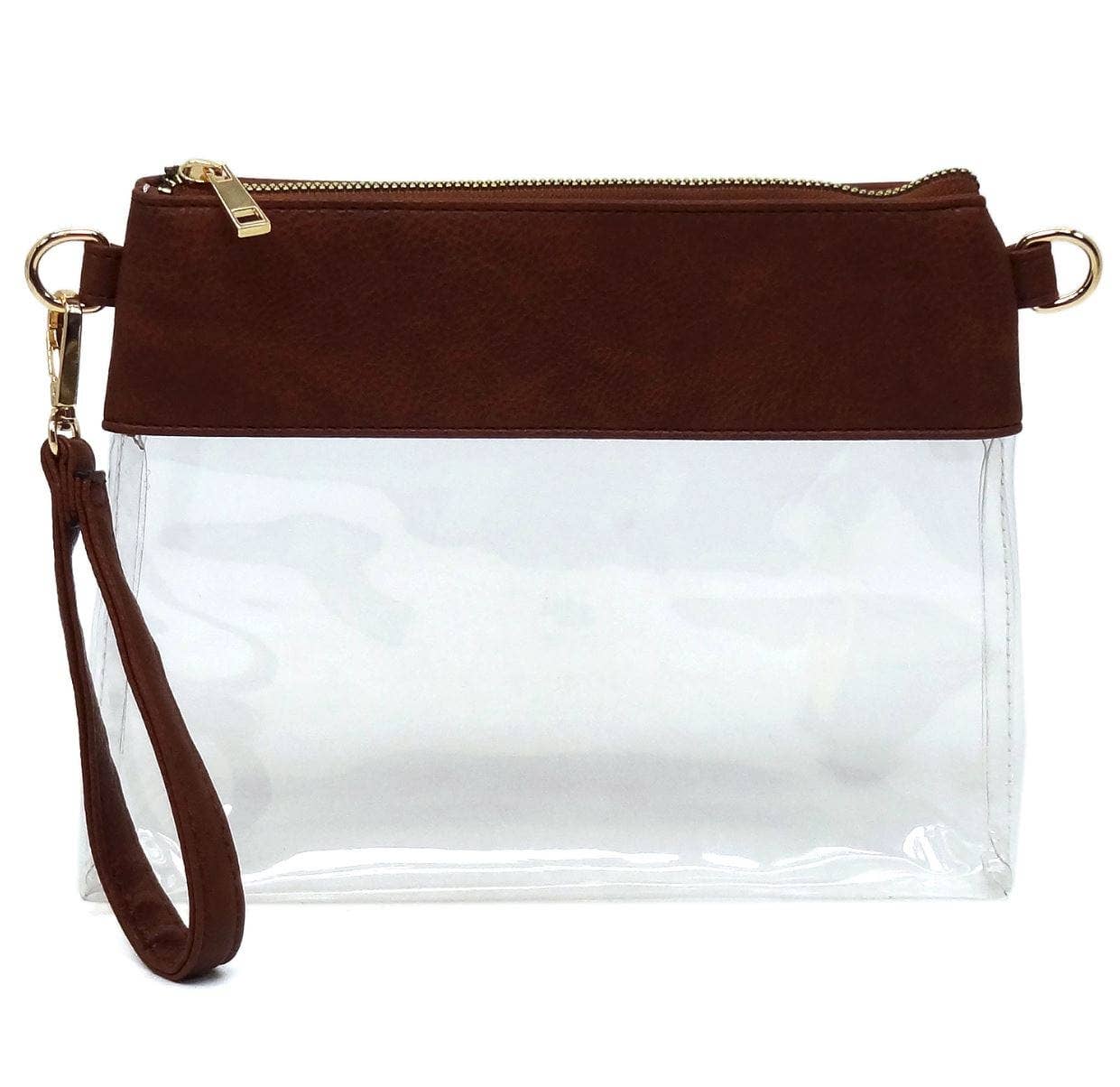 AD200T Game Day Clear Crossbody Bag/Clutch: Leopard