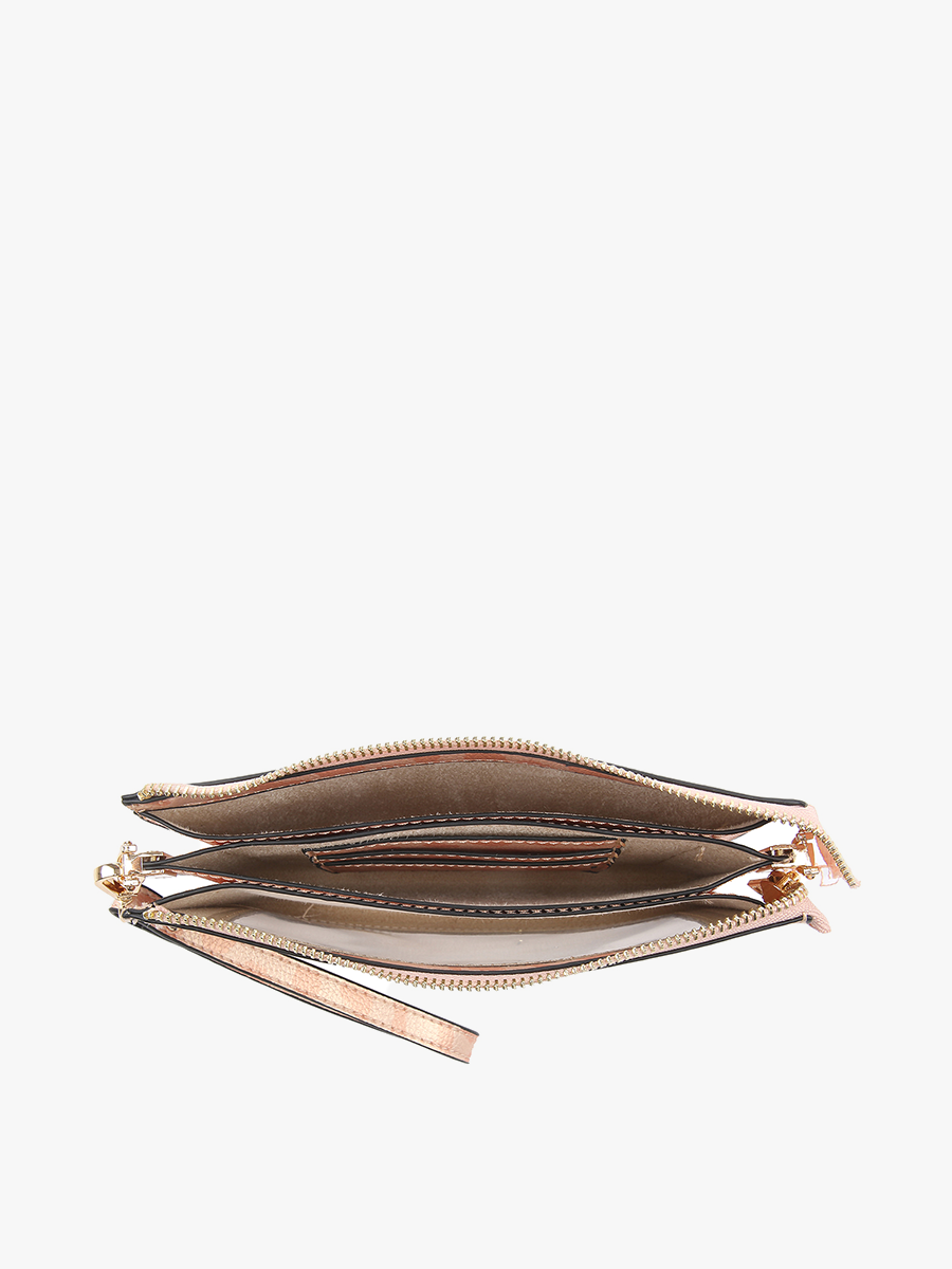 M2002 Maeve 3 Compartment Crossbody w/ Clear Phone Window: Willow