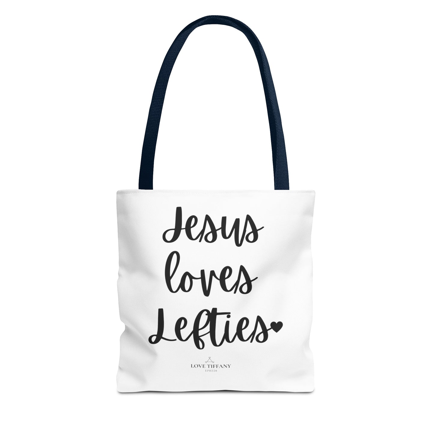 "Jesus Loves Lefties" Tote Bag | Jesus Collection by Love Tiffany