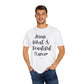 "Jesus What A Beautiful Name" Ladies Comfort Colors T-Shirt | Jesus Collection by Love Tiffany