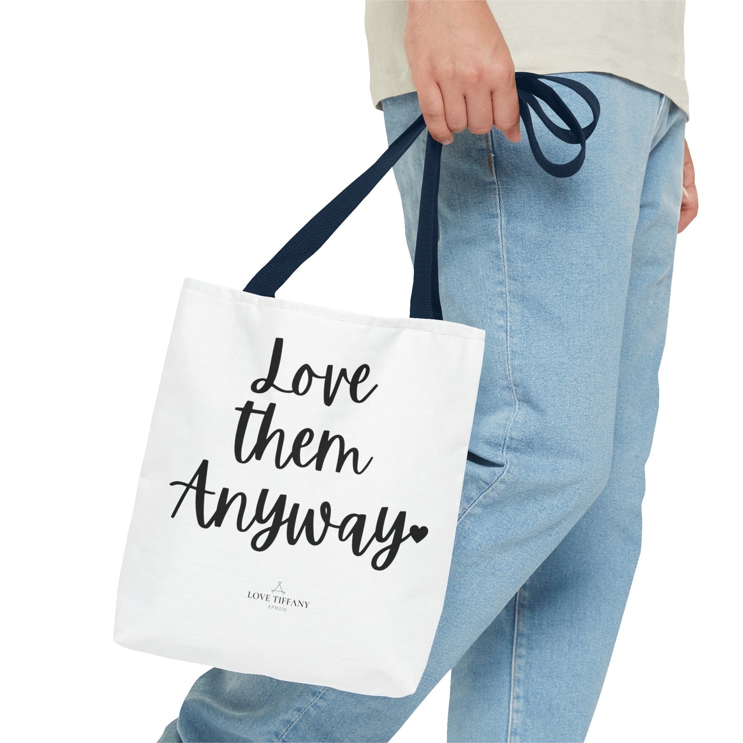 "Love Them Anyway" Tote Bag | Jesus Collection by Love Tiffany