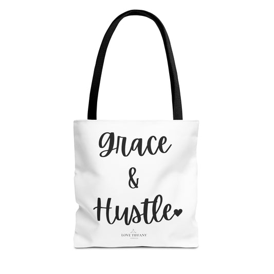 "Grace & Hustle" Tote Bag | Jesus Collection by Love Tiffany
