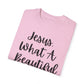"Jesus What A Beautiful Name" Ladies Comfort Colors T-Shirt | Jesus Collection by Love Tiffany
