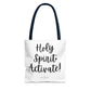 "Holy Spirit Activate" Tote Bag | Jesus Collection by Love Tiffany
