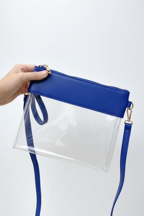 AD200T Game Day Clear Crossbody Bag/Clutch: Leopard