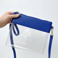 AD200T Game Day Clear Crossbody Bag/Clutch: Navy