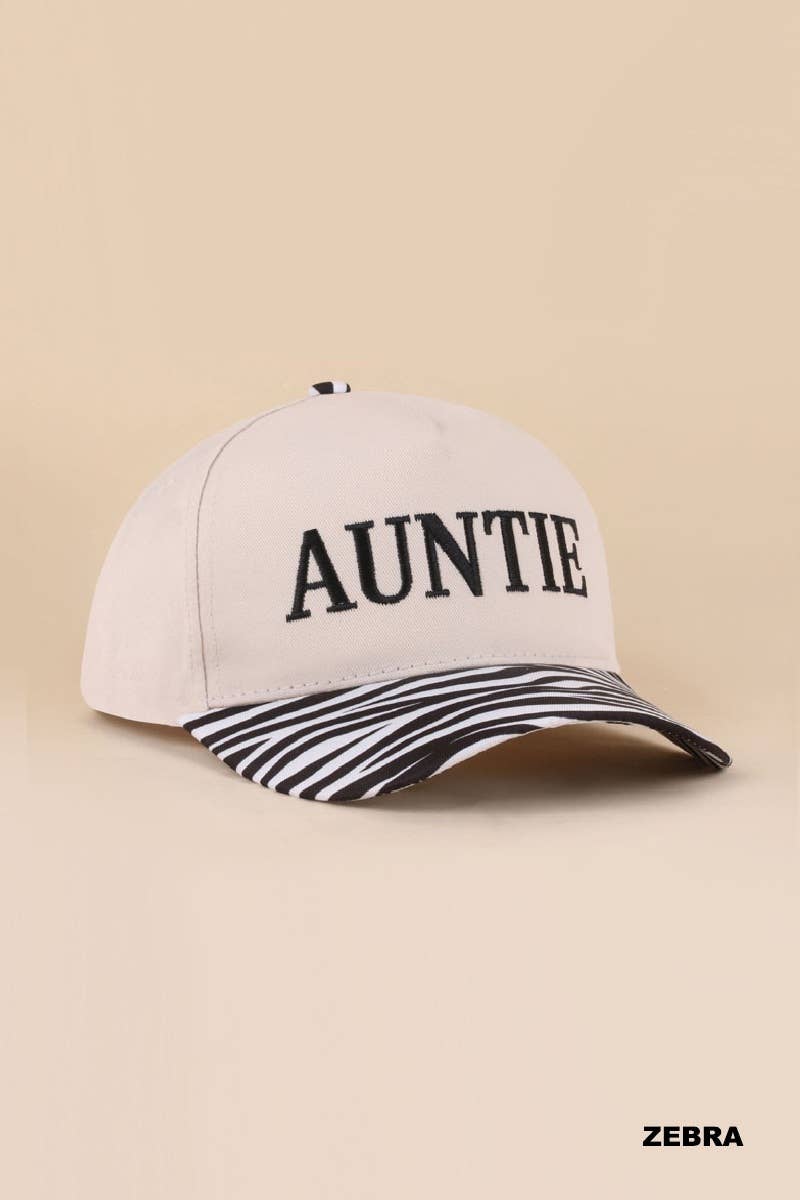 Wifey / Happy Wife / Auntie Two Tone Snapback Hat: ASH MOCHA-198906 / OS