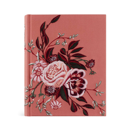 Hosannah Revival Linen Embroidered "Rosedal Theme" CSB Notetaking Bible