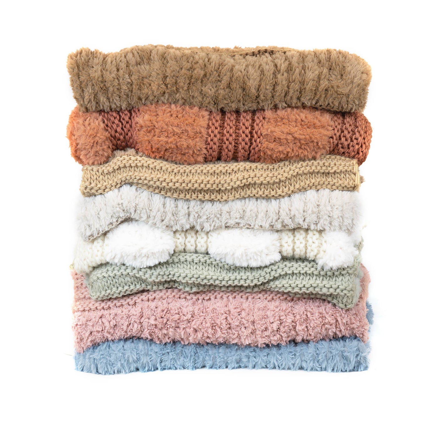Donna Sharp Plush Knit Throws: Camel