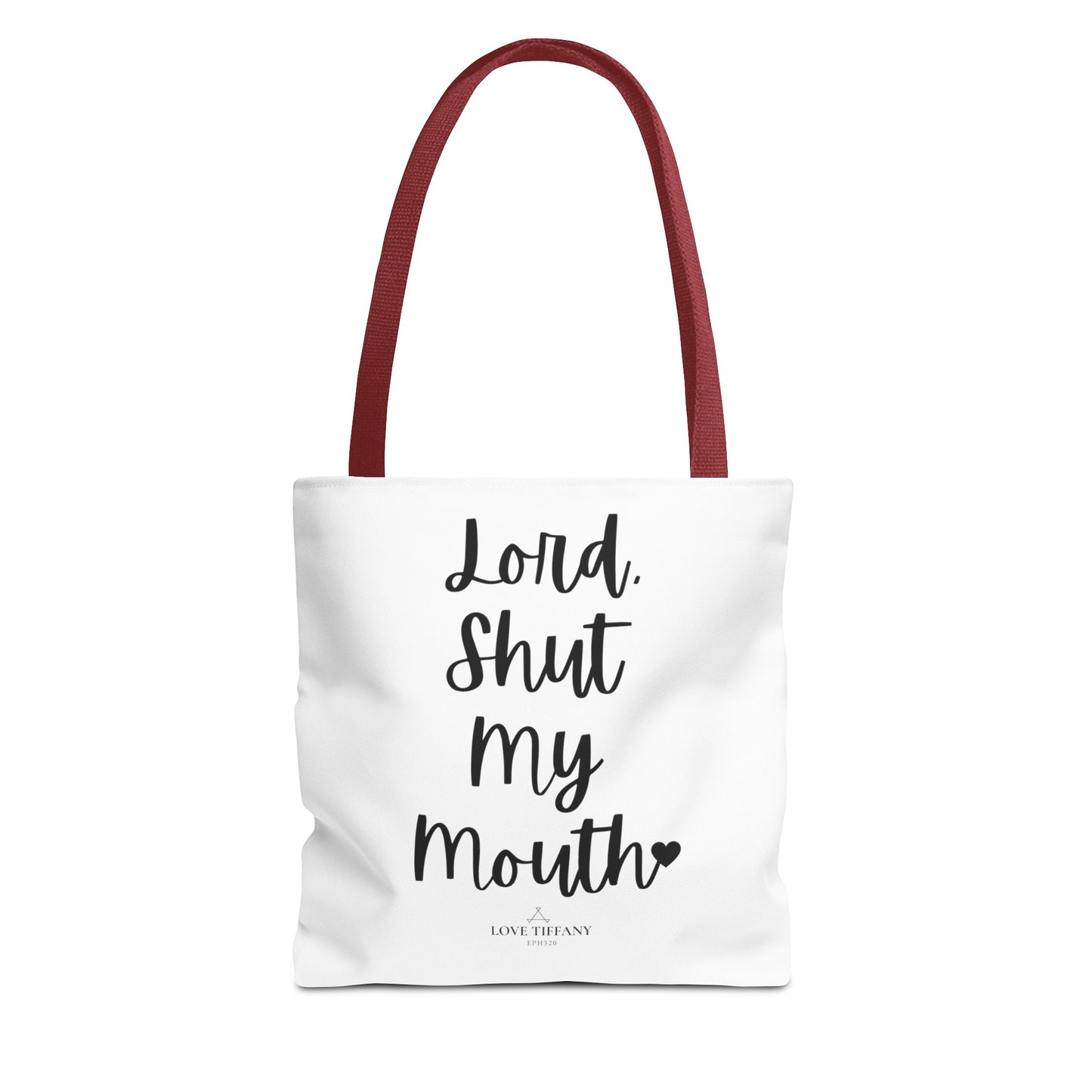 "Lord, Shut My Mouth" Tote Bag | Jesus Collection by Love Tiffany