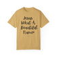 "Jesus What A Beautiful Name" Ladies Comfort Colors T-Shirt | Jesus Collection by Love Tiffany