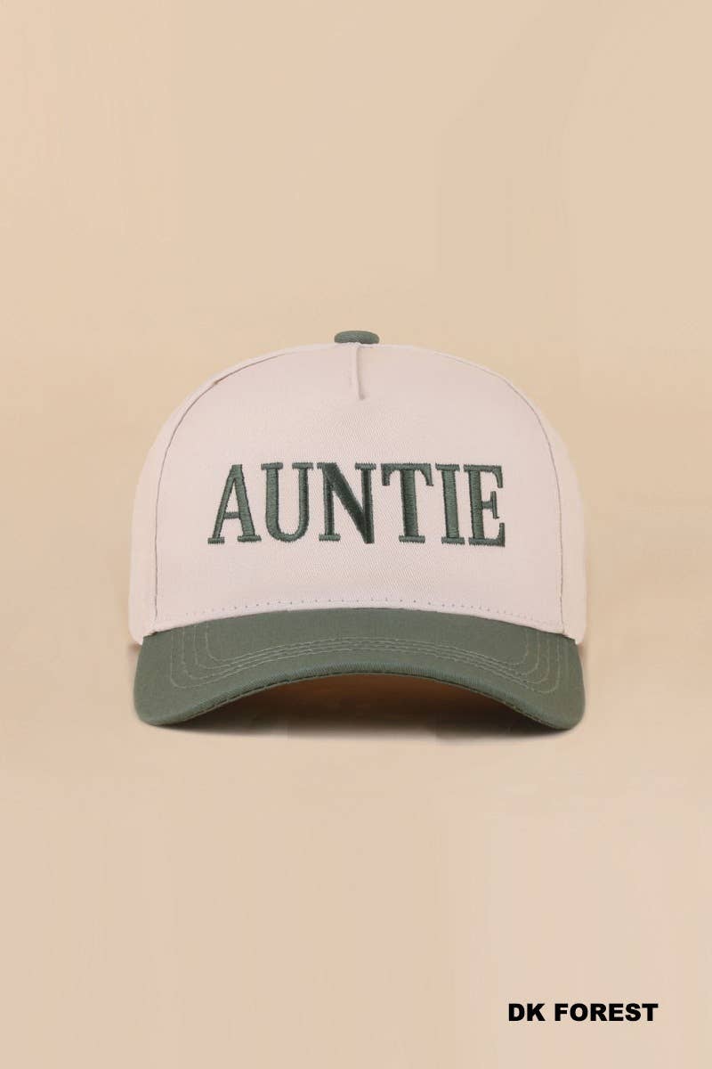 Wifey / Happy Wife / Auntie Two Tone Snapback Hat: ASH MOCHA-198906 / OS