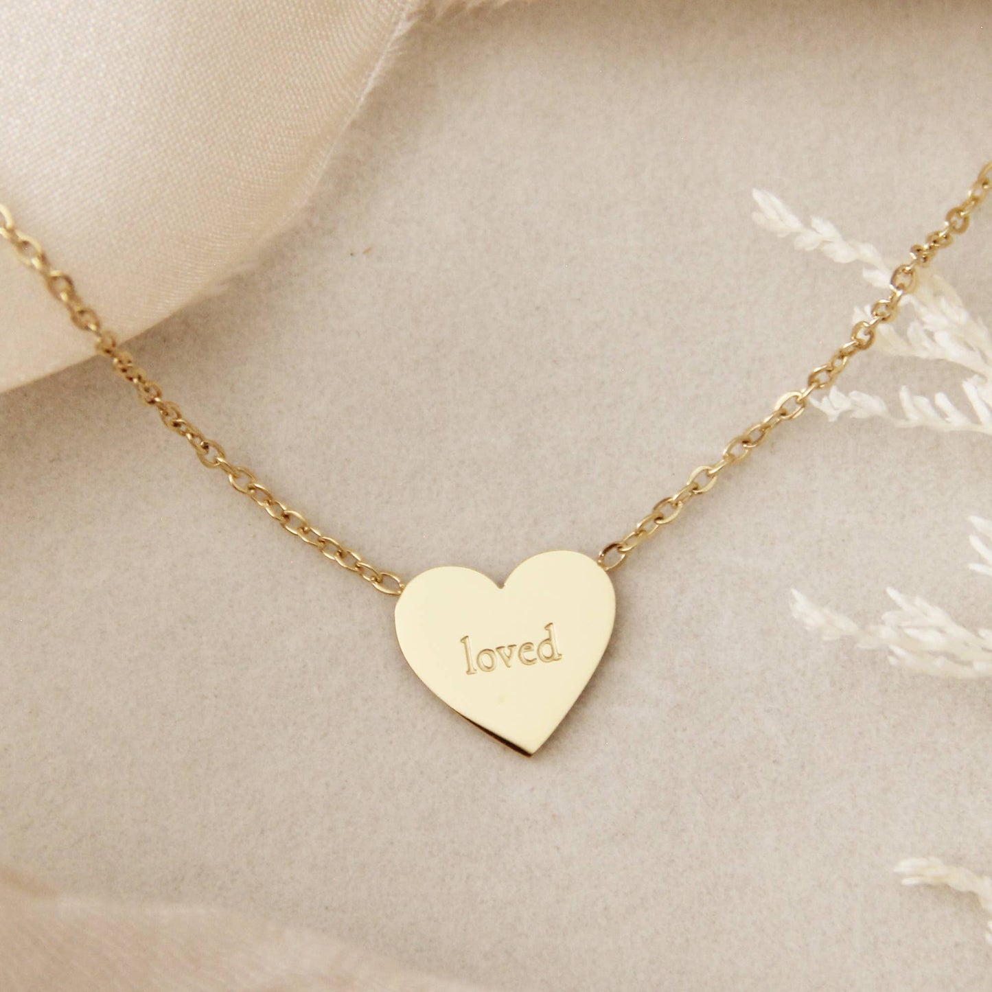 Loved Wonderfully Made Necklace, Psalms 139:14: Yellow Gold